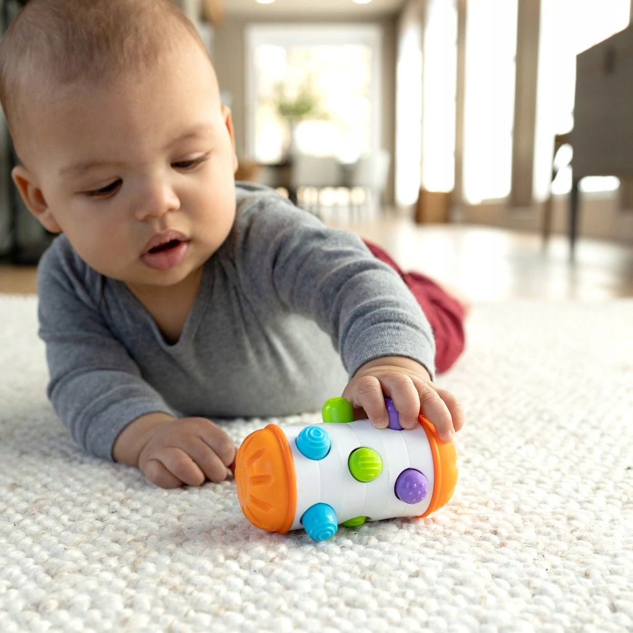Juguetes cerebrales gordos: rodillo para bebés rolio