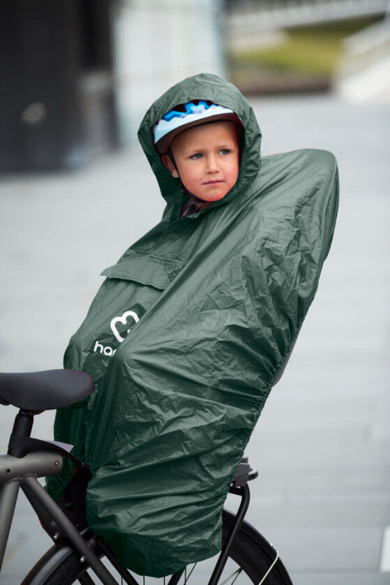 Hamax - Rave Poncho para un asiento para bicicletas - Verde