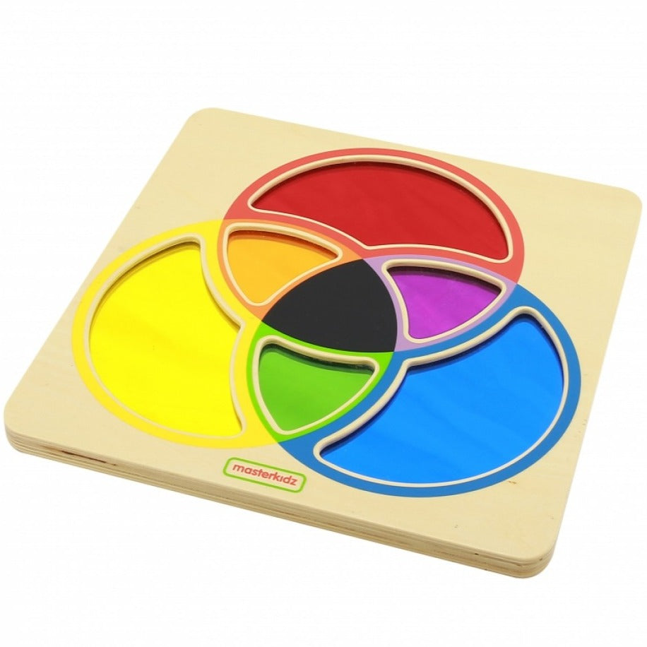 MasterKidz: Miroir du tableau d'enseignement apprenant à mélanger les couleurs