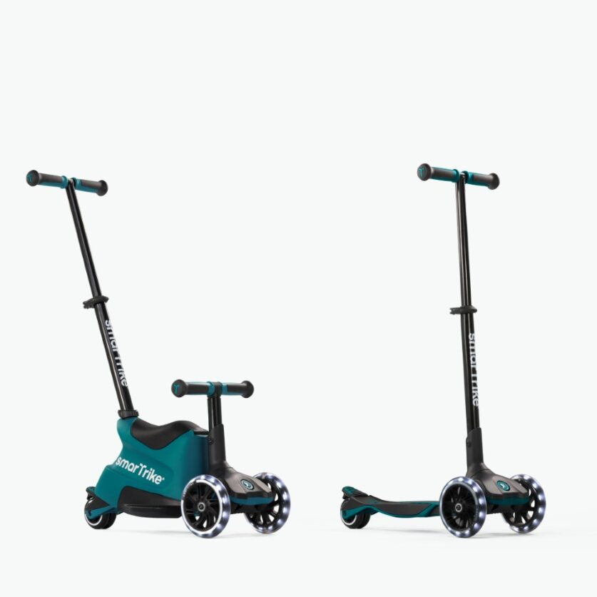 SmartRike - 4in1 Xtend Scooter + Ride -on scooter - Teal
