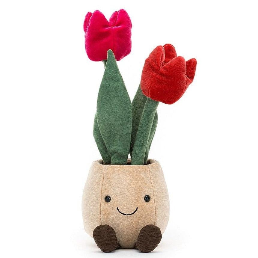 Jellycat: kuschelige Blume glückliche Tulpen -unterhaltsamer Tulpe 30 cm