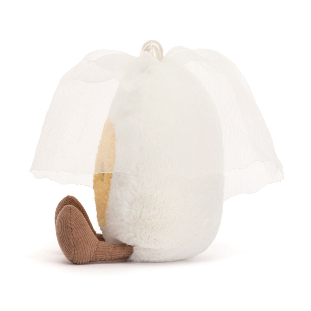 Jellycat: œuf câlin, mariée, œuf à la coque amusante, marié 14 cm