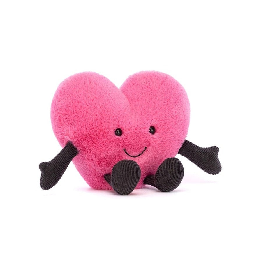 Jellycat: Heart de mascotte coeur rose amusant 13 cm