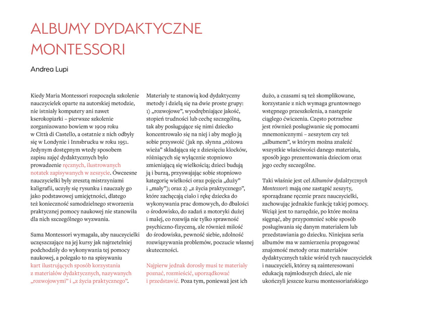 Harmonia: Album dydaktyczny Montessori. Ćwiczenia z życia praktycznego