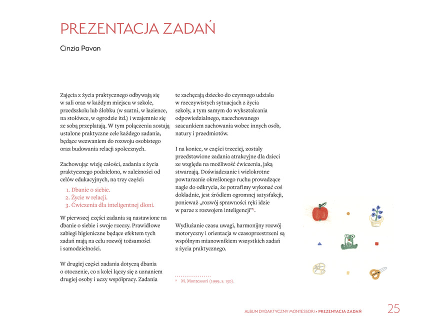 Harmonia: Album dydaktyczny Montessori. Ćwiczenia z życia praktycznego
