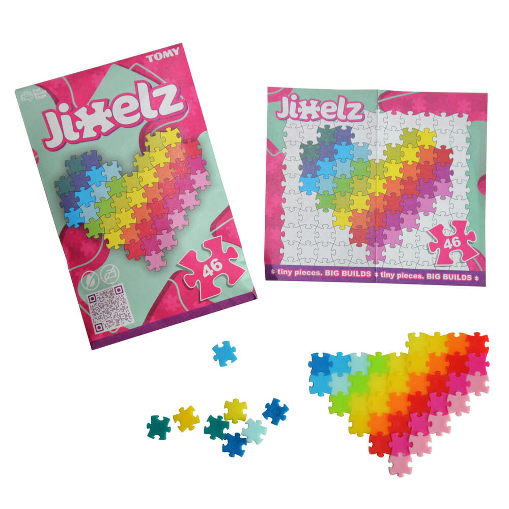 Fettes Gehirnspielzeug: Puzzle Pixel Jixelz Herz 46 El.