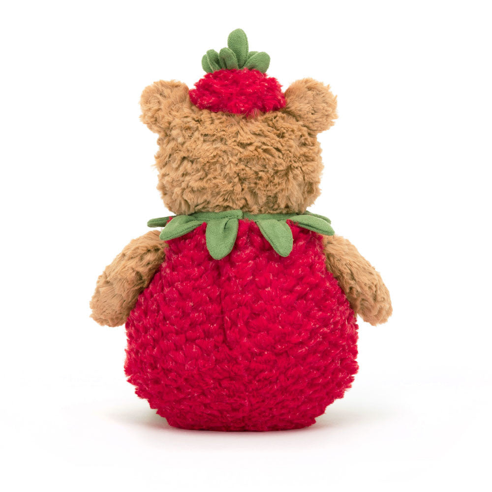 Jellycat: Cuddly Bear Bartholomew полуничний ведмідь 26 см