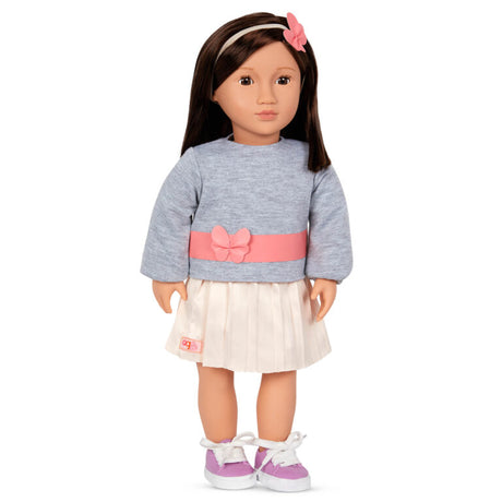 Lalka Our Generation Mei 46 cm - idealne zabawki dla dziewczynek powyżej 3 lat, lśniące włosy, stylowy strój.