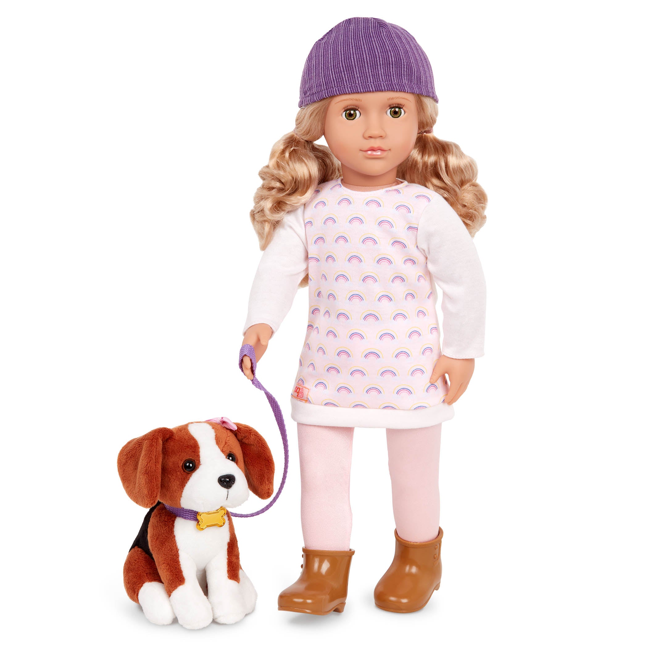 Unsere Generation: Embe Puppe mit Elsie Dog 46 cm