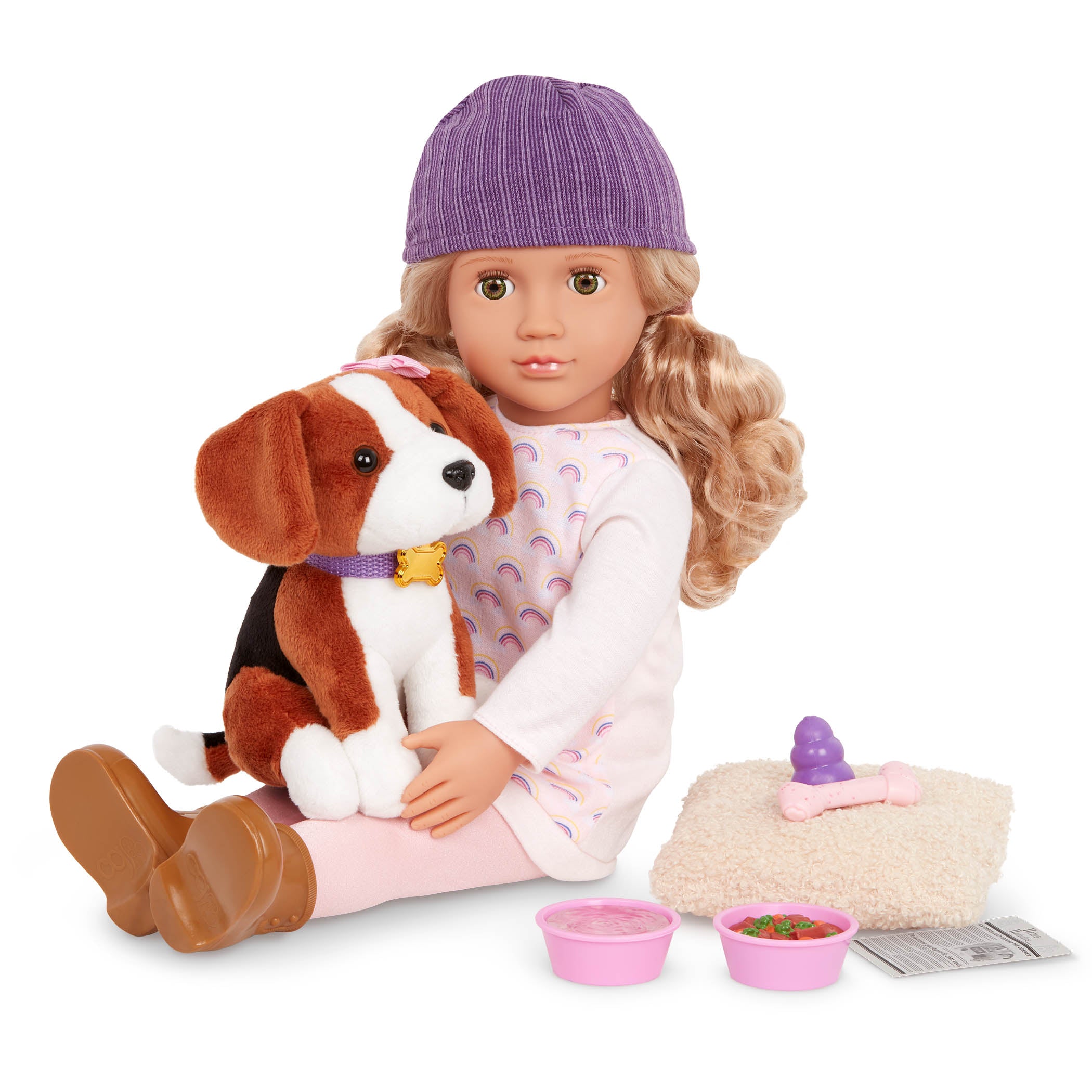 Nuestra generación: muñeca Embe con Elsie Dog 46 cm