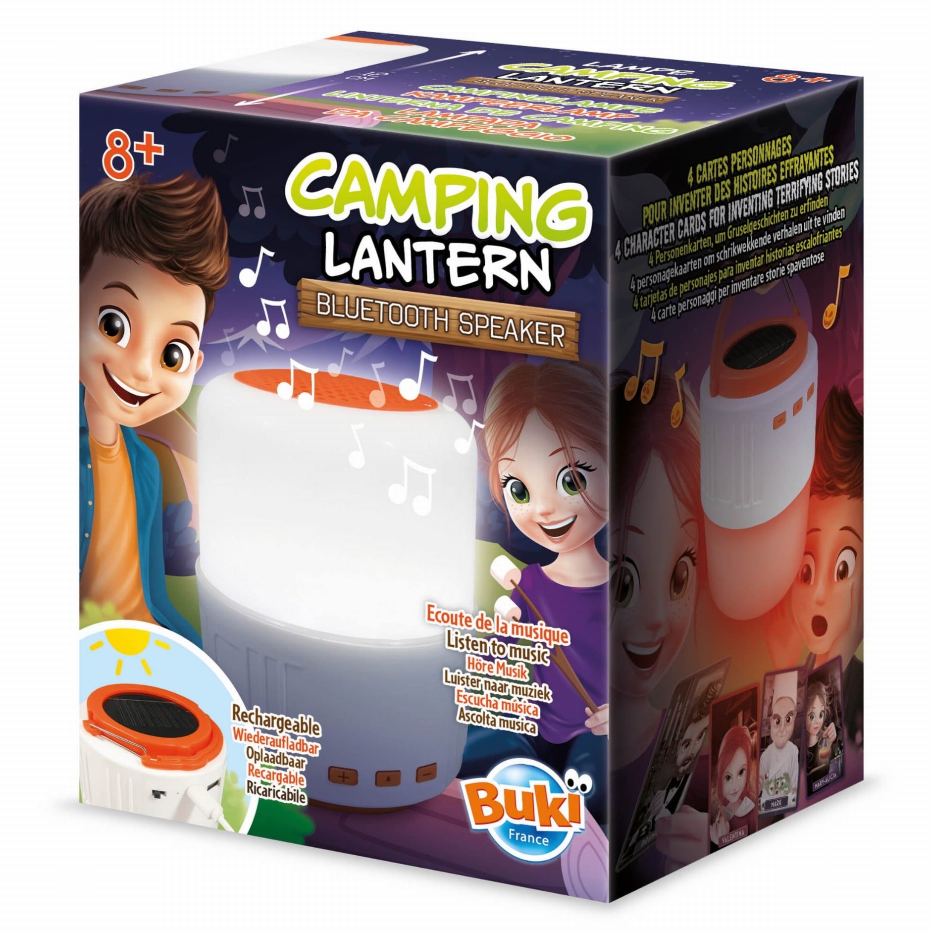 Buki: linterna Bluetooth para acampar