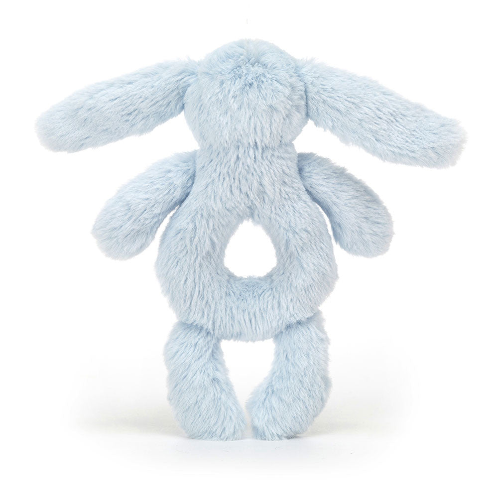 Jellycat: Sandbrotka Bunny Blue Bashful Bunny Ring Rassle 18 cm
