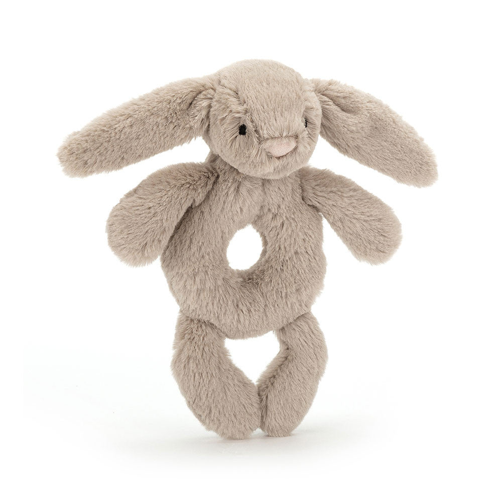 Jellycat: sandbrotka bunny Bashful Bunny Ring Rattle 18 cm