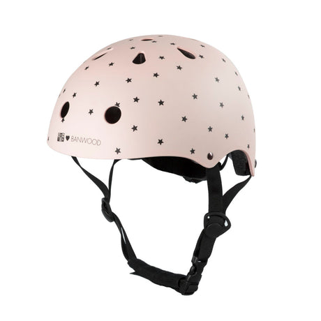 Kask rowerowy Banwood Bonton Pink dla dzieci, lekki i wytrzymały z regulacją rozmiaru i doskonałą wentylacją zapewnia bezpieczeństwo.