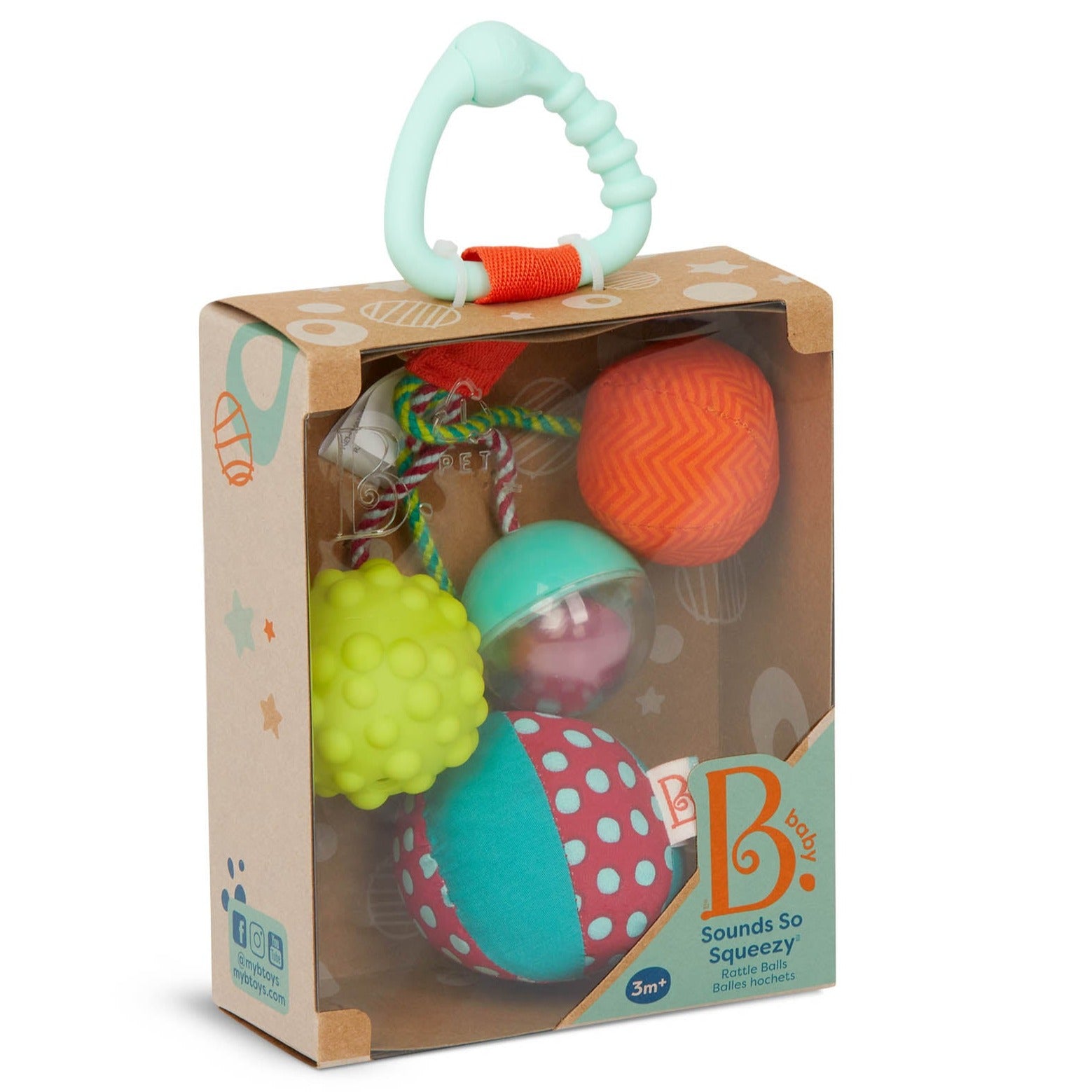 B.Tays: Sensory balls with Sounds So Squeezy teether