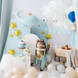 Balon foliowy wieloryb Partydeco 93 cm