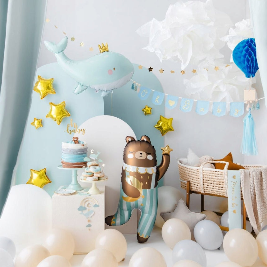 Balon foliowy wieloryb Partydeco 93 cm