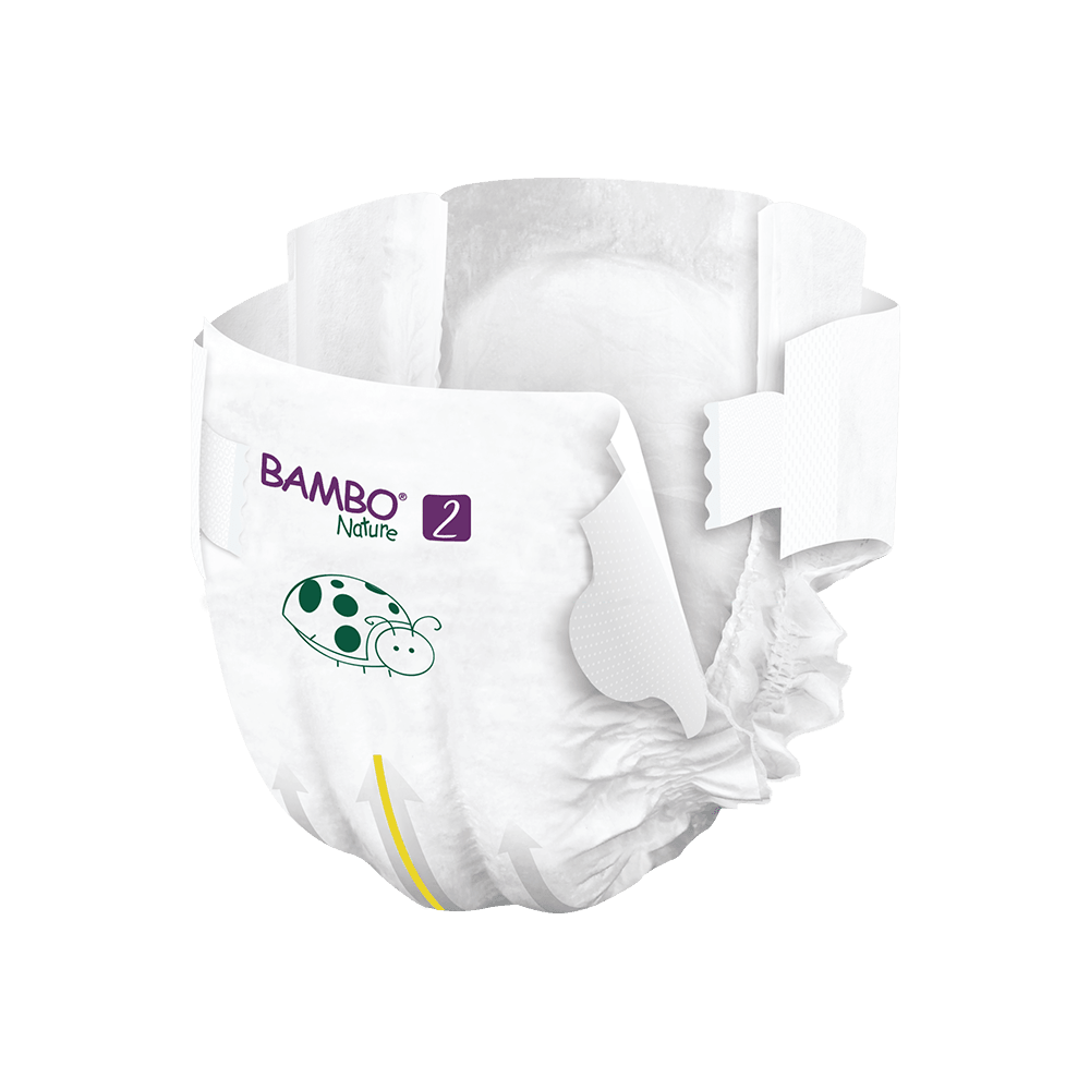 Bambo Nature: pieluchy jednorazowe Mini 2 S 3-6 kg 30 szt. - Noski Noski