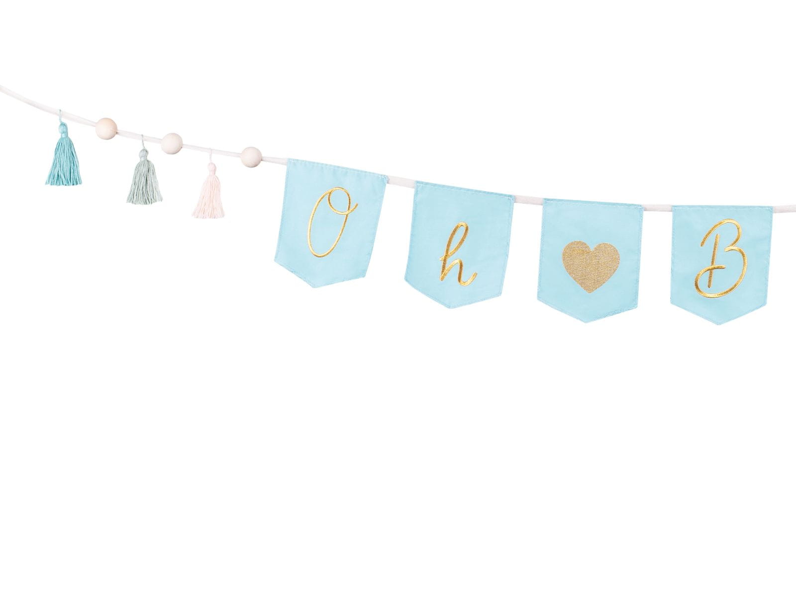 PartyDeco: Banner Blue Oh Baby