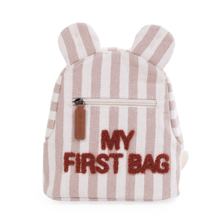 Plecak szkolny dla dziewczynki Childhome My First Bag Nude, idealny dla przedszkolaka, stylowy i praktyczny towarzysz codziennych przygód.