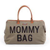 Torba podróżna damska Childhome Mommy bag kanwas khaki, idealna do wózka, na spacery i podróże z dzieckiem.