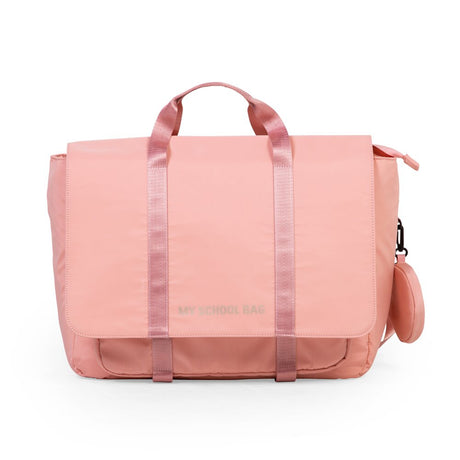Różowy plecak szkolny Childhome My School Bag - stylowy, funkcjonalny i wygodny wybór dla młodych uczniów.
