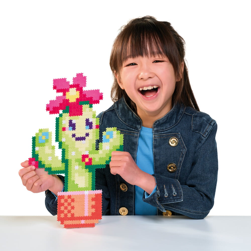 Fat Brain Toys: puzzle pikselki Jixelz Uśmiechnięte Kaktusy 750 el.