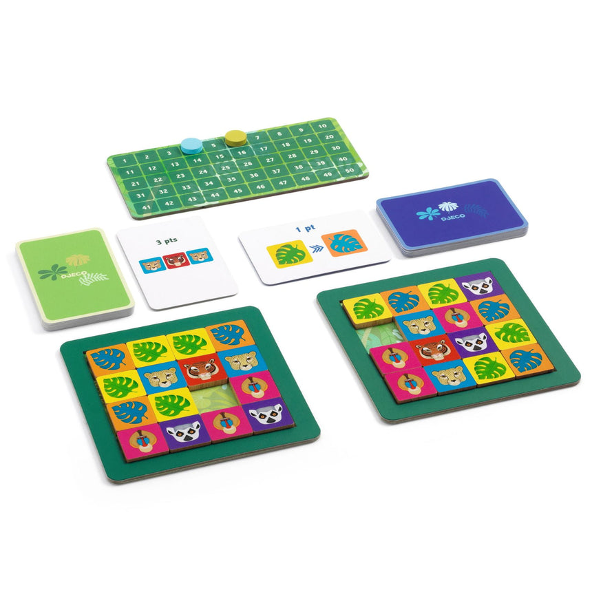 Gra logiczna edukacyjna Djeco Jungle Taquin Tangram