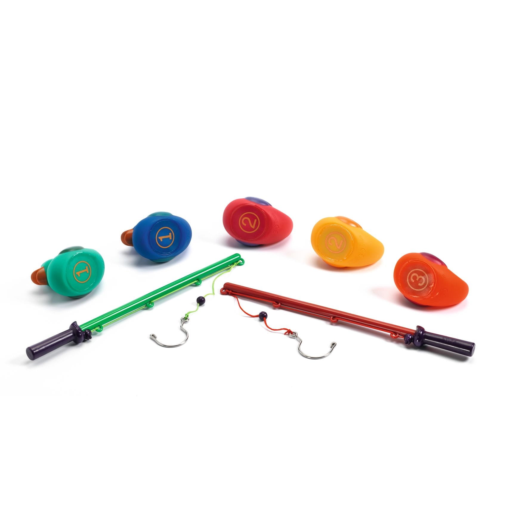 Djeco: A dexterity game with hook fishing duck color