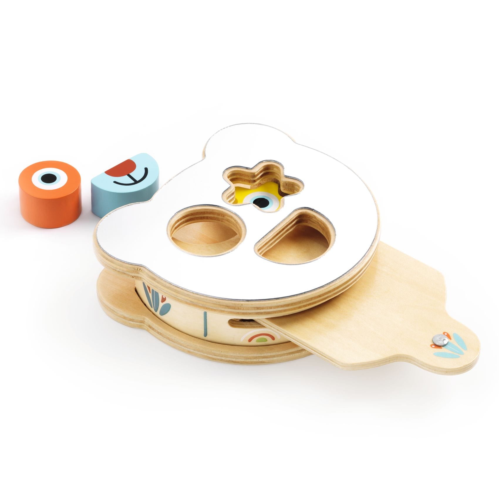 Djeco: Wooden Sorter with the Baby Boomi mirror