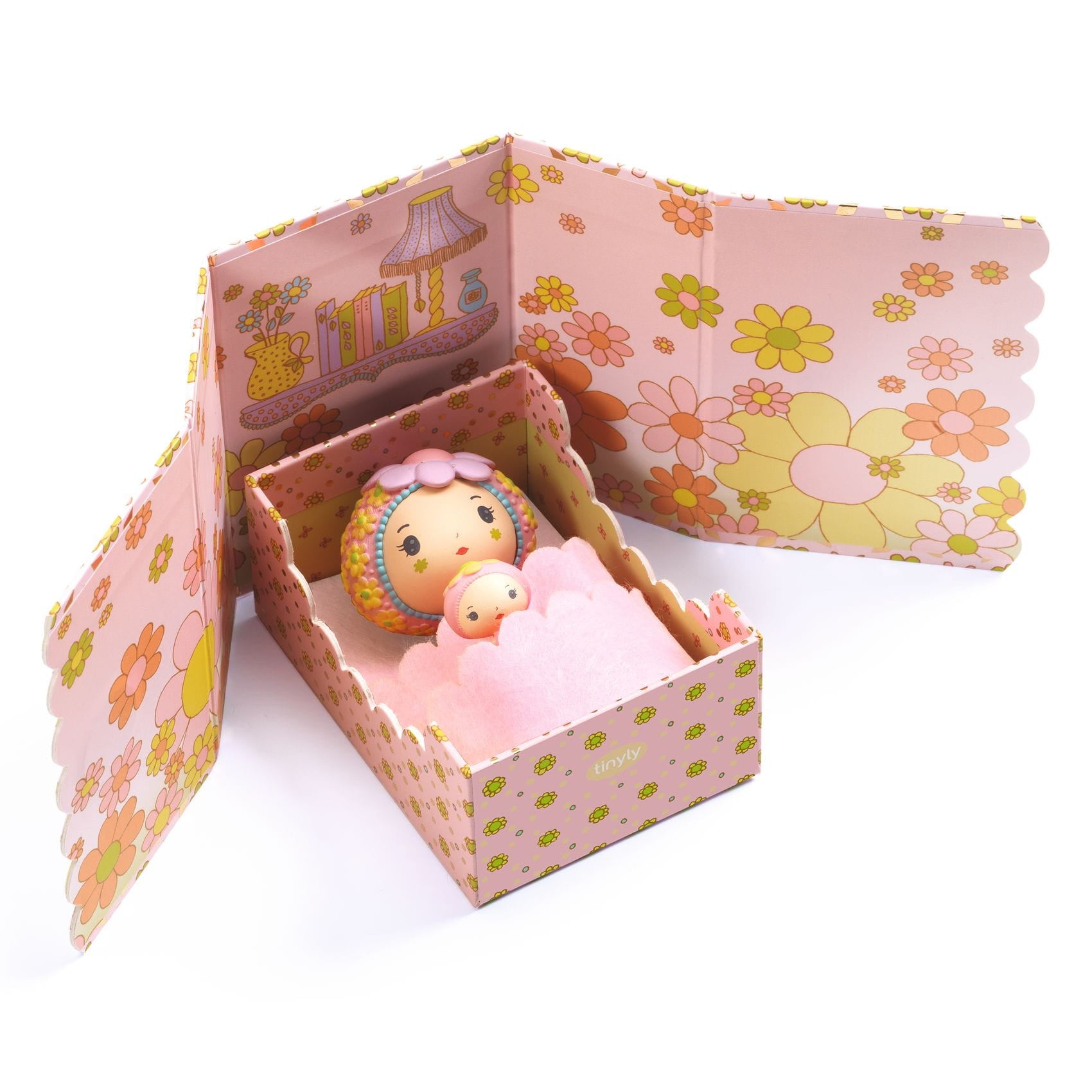 Djeco: Room in the magnetic box of Rose Tinyly Room