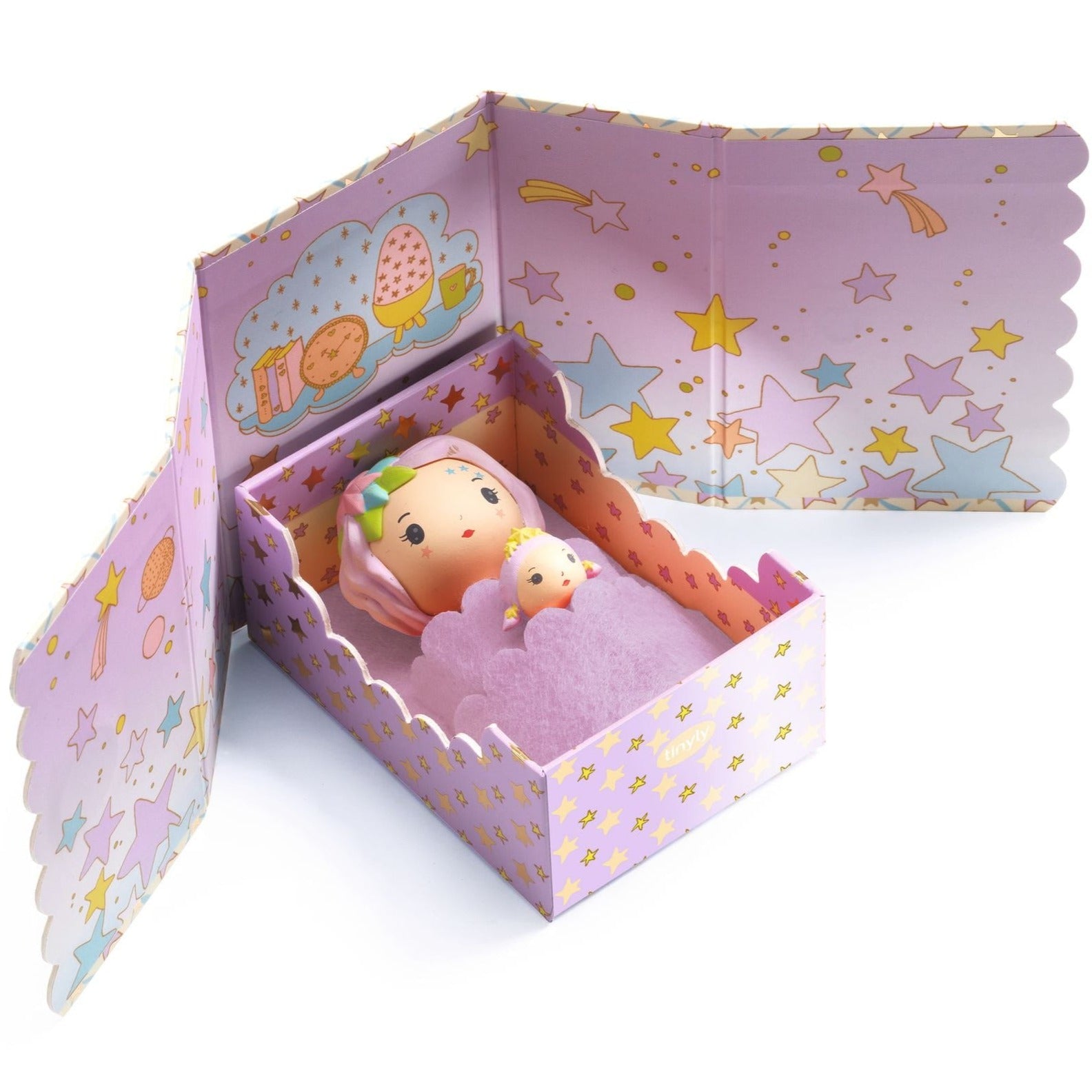 Djeco: pokoik w magnetycznym pudełku Violet Tinyly Room