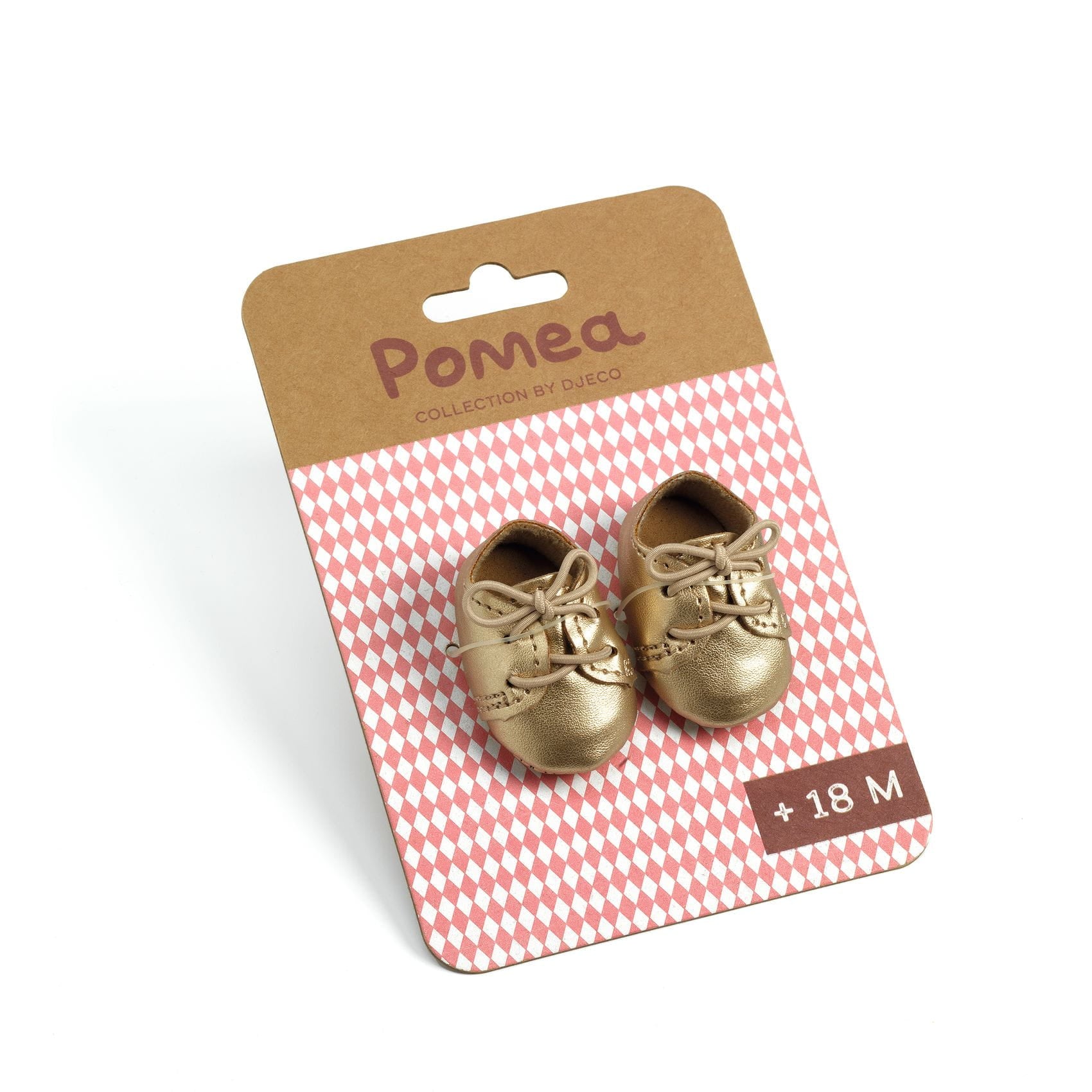 Poma: golden shoes for dolls