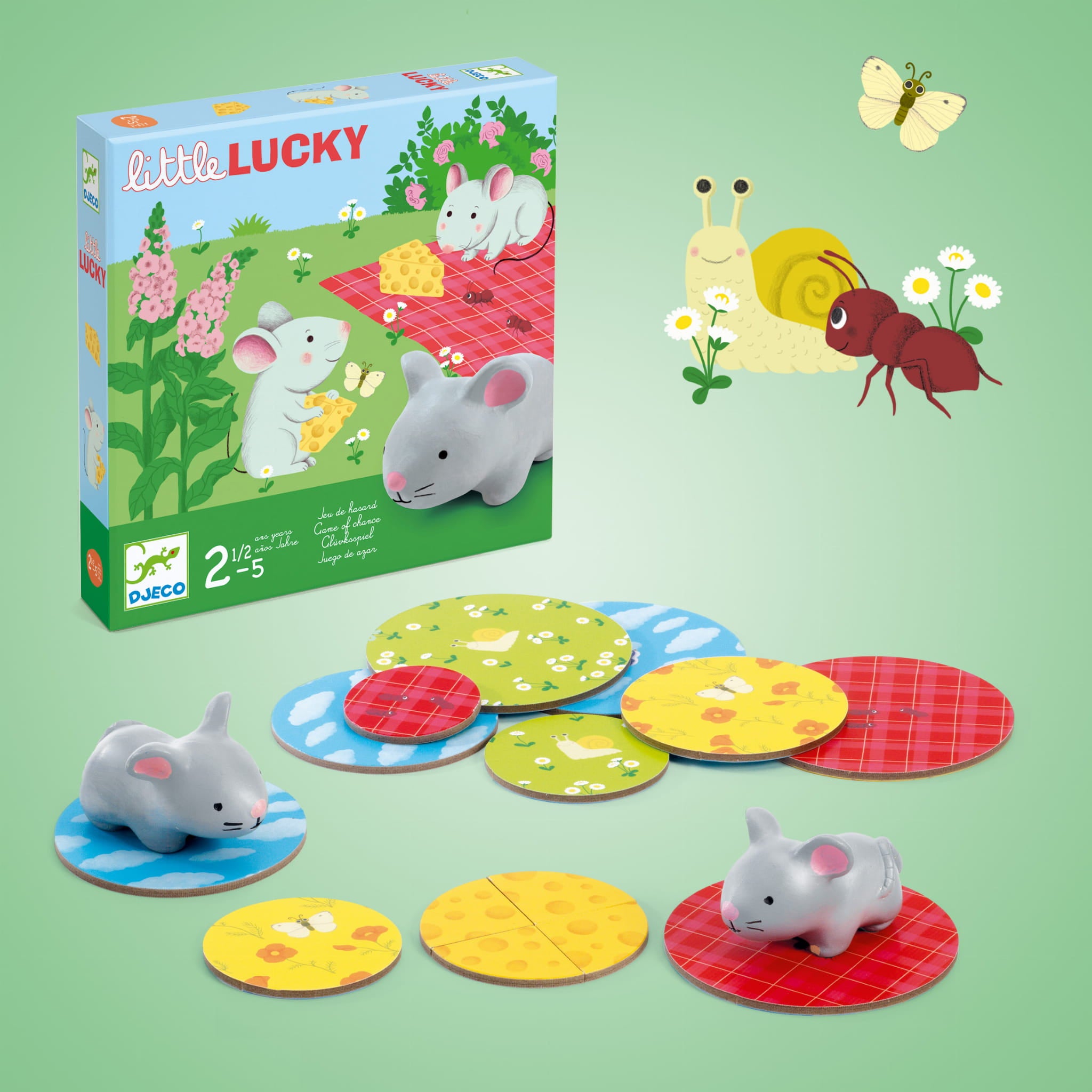 Djeco: board game mouse and Little Lucky cheese