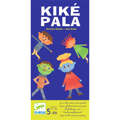 Gra dla dzieci Djeco Kikepala - karciana zabawa w chowanego, rozwijająca spostrzegawczość i refleks, dla 2-5 graczy od 5 lat.