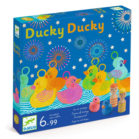Gra Djeco Ducky Ducky - ekscytująca gra planszowa dla dzieci i rodzin rozwijająca pamięć i spryt, idealna dla 2-4 graczy.