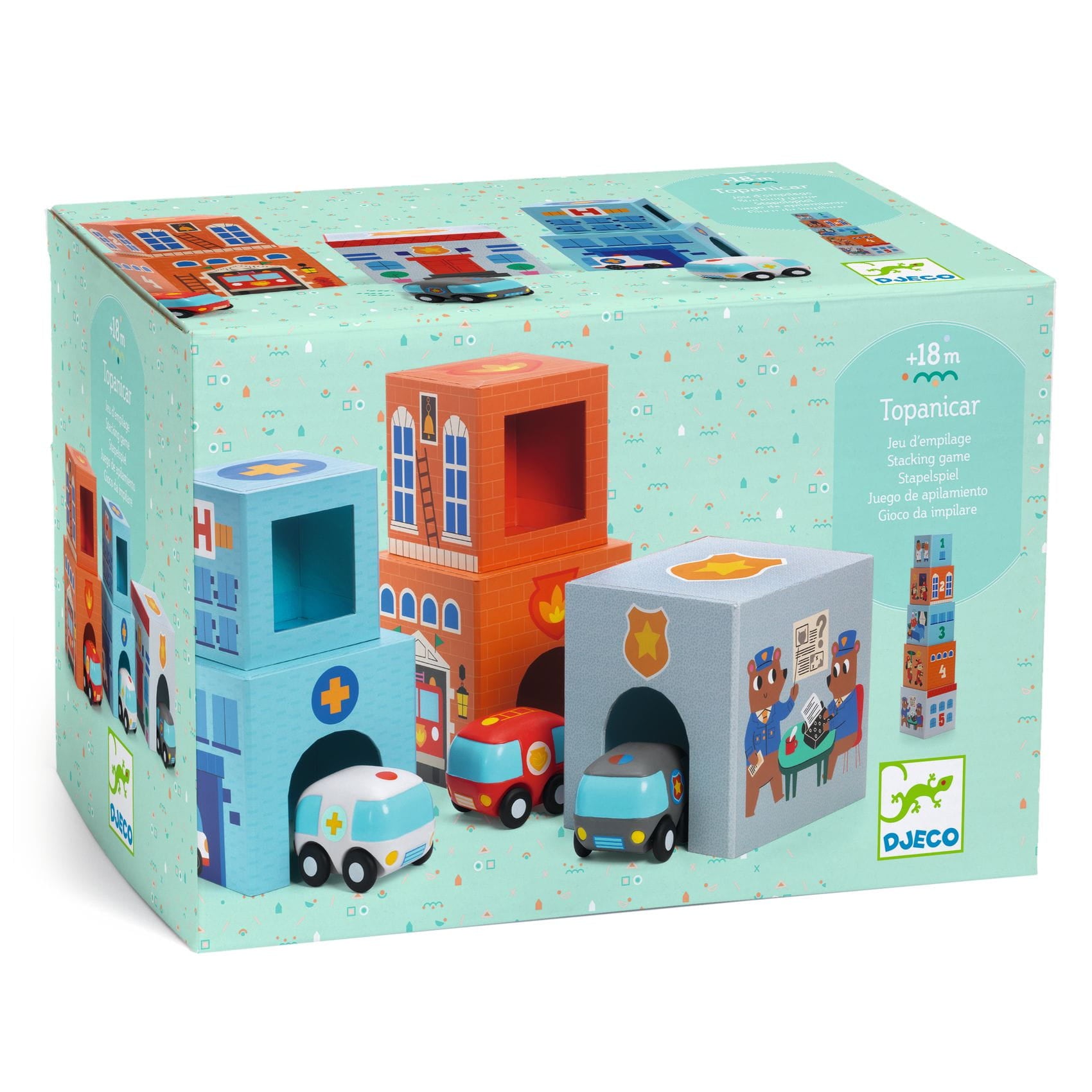 Djeco: Topanicar cardboard blocks