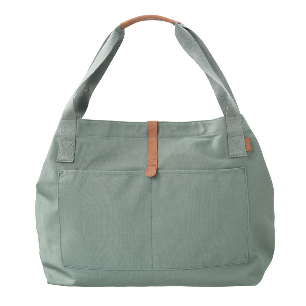 Zielona torba shopper Fresk Chinois Large z termiczną kieszonką, idealna na co dzień i podróże.