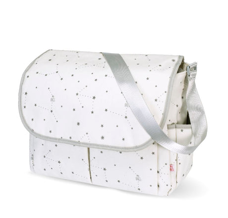 Torba shopper My Bag's Flap Bag Constellations z kieszeniami i przewijakiem, idealna jako torba podróżna dla rodziców.