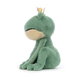 Maskotka żaba Jellycat Fabian Frog Prince 23 cm