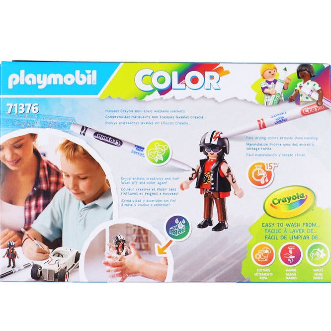 Playmobil: auto hot rod Color Playmobil x Crayola