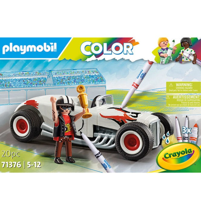 Playmobil: auto hot rod Color Playmobil x Crayola