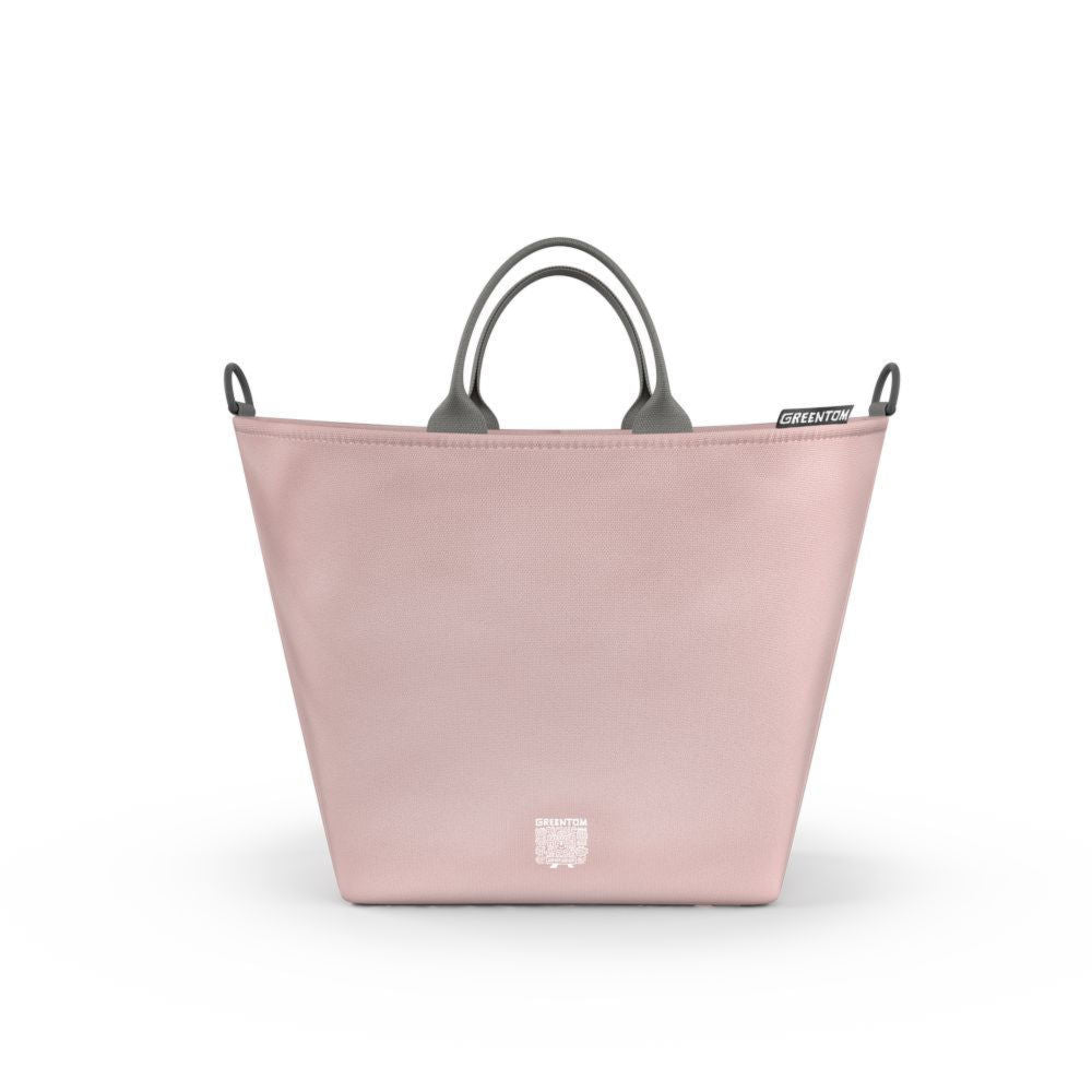 Ekologiczna torba do wózka Greentom Blossom, pojemna i wygodna, wykonana z materiałów z recyklingu, idealna na zakupy.