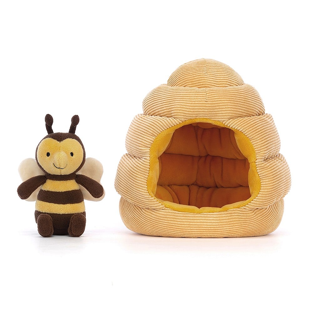 Jellycat: Медовий медовий талісман і бджола з медового будинку 18 см