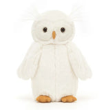 Pluszowa maskotka Sowa Jellycat Bashful Owl 24 cm, wyjątkowo miękka i puszysta, idealna dla dzieci.