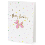 PartyDeco: Greeting card with PIN Balloon Dog