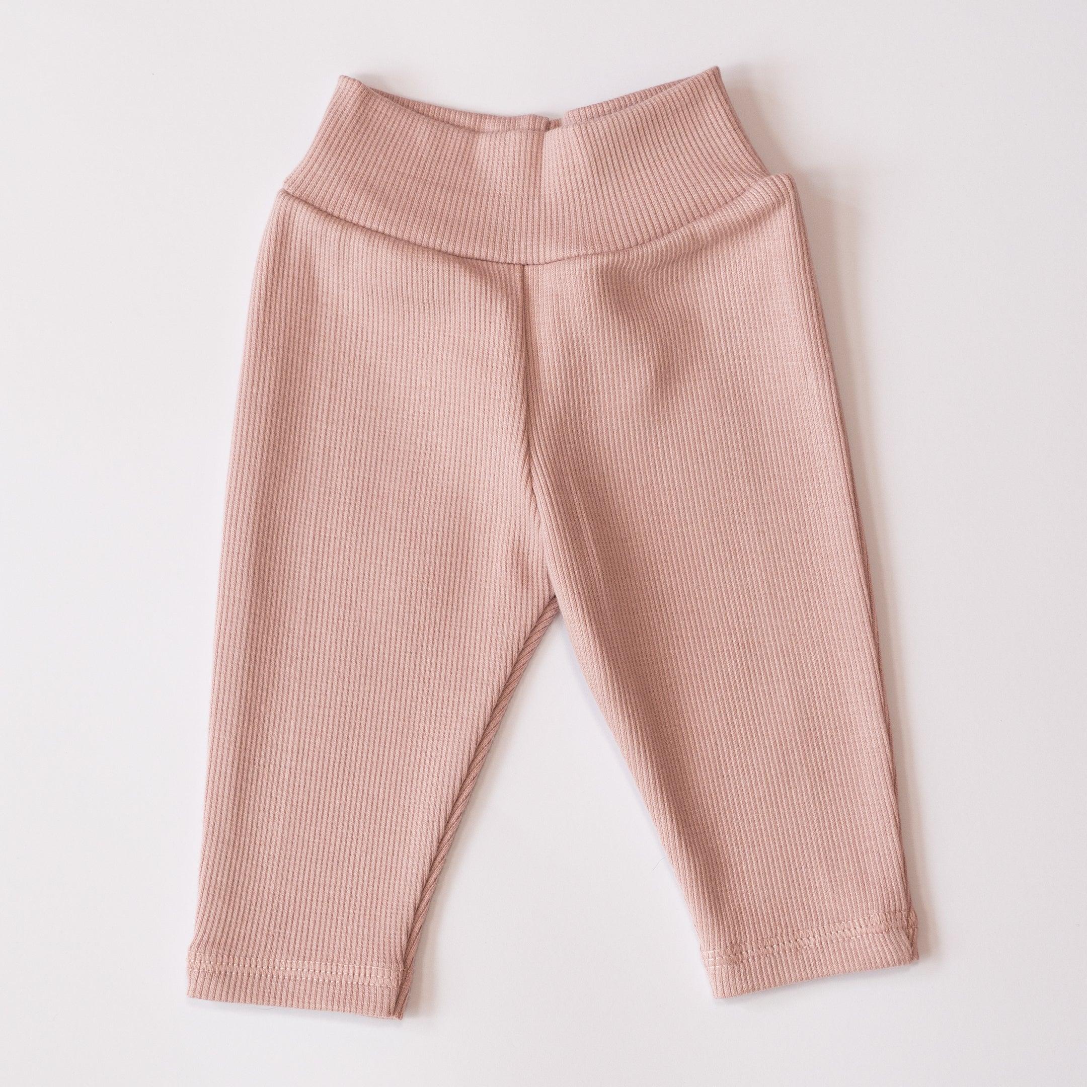 Kidealo: prążkowane legginsy różowe - Noski Noski