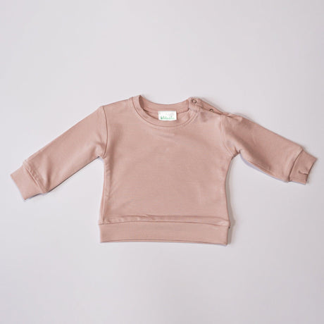 Różowa bluza bambusowa Kidealo dla dziewczynek, miękka i delikatna, idealna do codziennego noszenia.