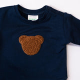 Kidealo: bluza miś Teddy Bear granatowa - Noski Noski