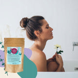 Sole do kąpieli Lullalove tymianek paczula - naturalna mieszanka, która relaksuje i wspomaga oddychanie.